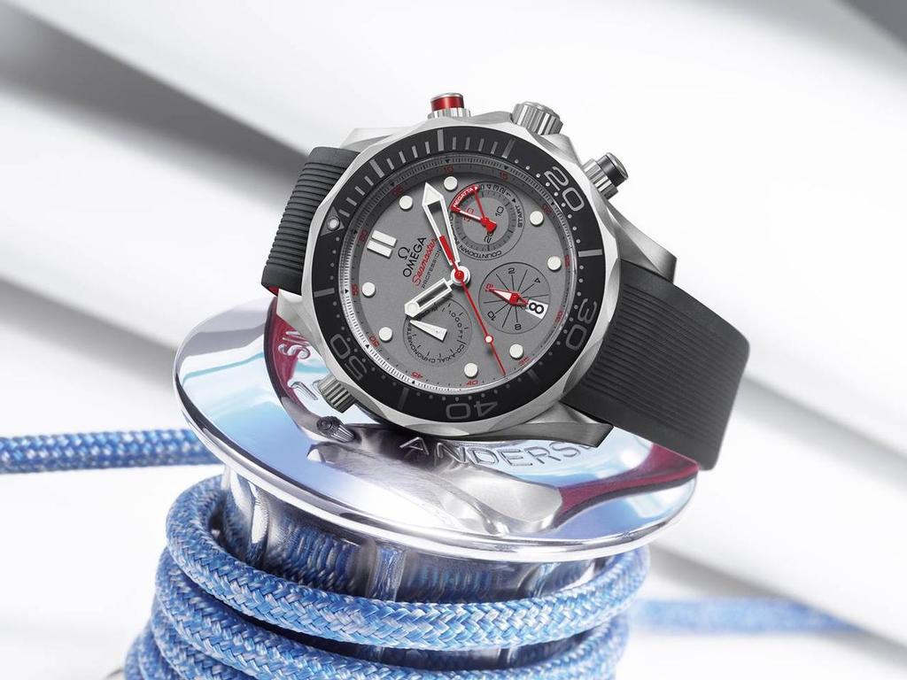 The face of the new SE Diver watch to be produced by Omega to mark its sponsorship of Emirates Team NZ’s America’ Cup Challenge © Emirates Team New Zealand http://www.etnzblog.com
